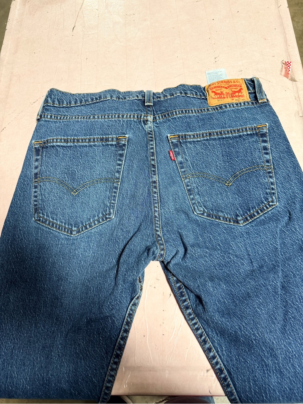Levi's Men’s Dark Blue Relaxed Fit Denim Jeans